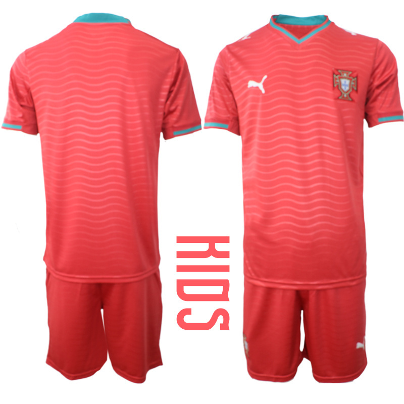 Youth Portugal home style 2026 World Cup Soccer jersey->youth soccer jersey->Youth Jersey